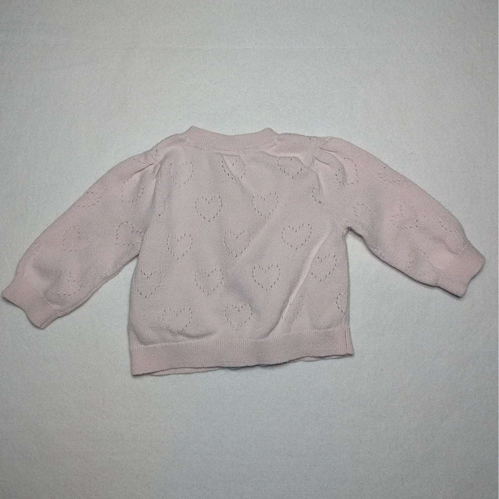 Baby Gap‎ Pink Pointelle Knit Cardigan | 6–12 Months  Brand: Baby Gap